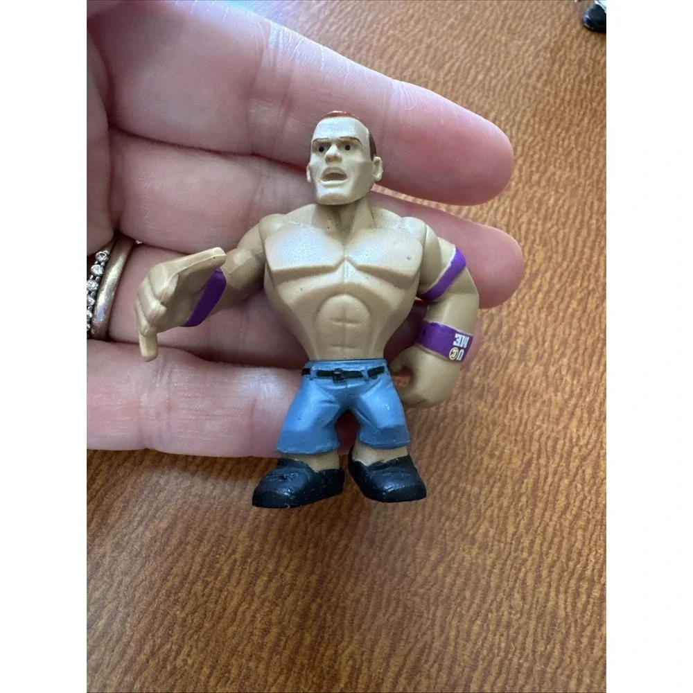 Lot of 3 WWE Rumblers Rampage Mini Wresting‎ Figures: Mysterio Cena Morrison